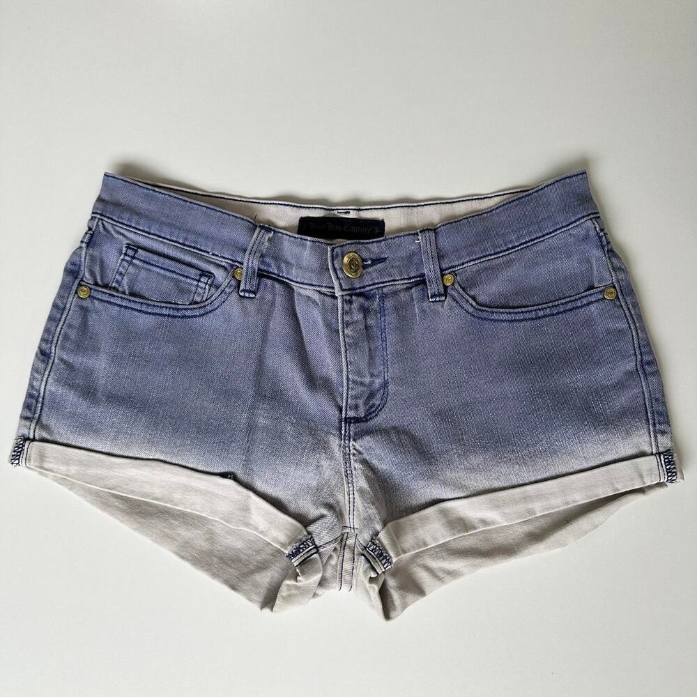 Y2K Juicy Couture Blue Denim Shorts Size 27